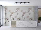 Gingko Mural Wallpaper - Grape