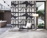 Geo-graphic Wallpaper - Denim
