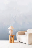 Canopy wallpaper in Daydream Blue colour. Emma Hayes designer wallpaper