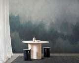 Solar wallpaper in Emerald metallic colour. Emma Hayes designer wallpaper