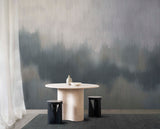 Solar wallpaper in Gunmetal metallic colour. Emma Hayes designer wallpaper