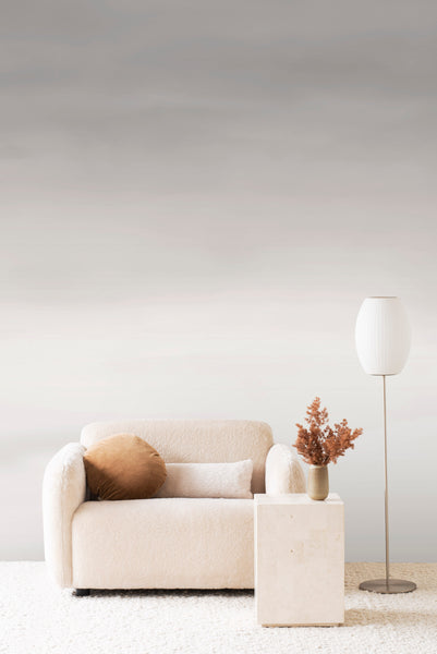 Stratum Grasscloth, colour Ashen. Natural wall-covering. Emma Hayes designer wallpaper