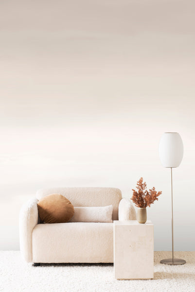 Stratum Grasscloth, colour Barely. Natural wall-covering. Emma Hayes designer wallpaper