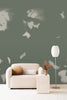 Drift Wallpaper - Sage Brushed Metallic