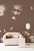 Drift Wallpaper - Umber Brushed Metallic