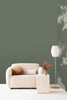 Drift Wallpaper - Sage Plain Brushed Metallic