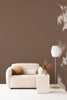Drift Wallpaper - Umber Plain Brushed Metallic