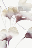 Gingko Mural Wallpaper - Grape