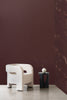 Dreamer Wallpaper - Merlot Plain Brushed Metallic