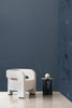 Dreamer Wallpaper - Midnight Plain Brushed Metallic