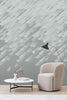 Brushstroke Wallpaper - silver