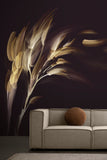 Willow wallpaper in Chocolate, Emma Hayes Textiles