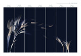 Willow Midnight wallpaper diagram, Emma Hayes Textiles
