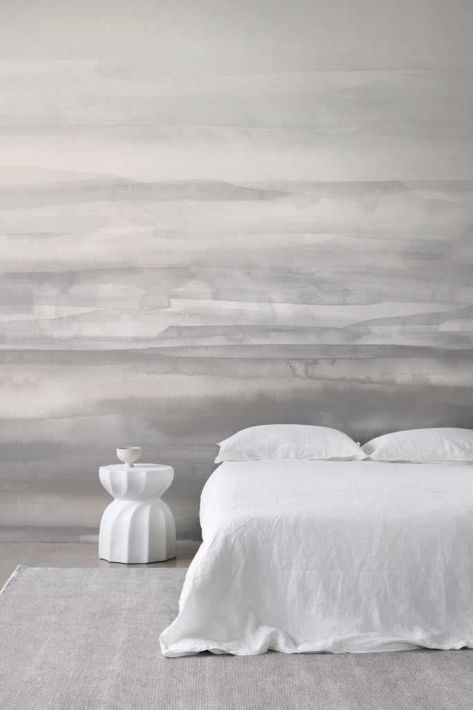 Sediment Greystone wallpaper, Emma Hayes Textiles