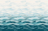 LA Colorscape Wallpaper - Seascape Mural - Turquoise