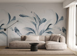 Swirl Wallpaper - Blue