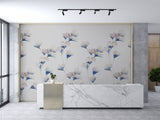 Gingko Mural Wallpaper - Blush