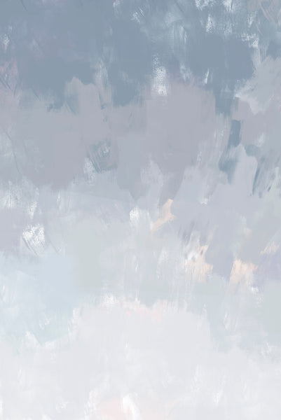  Canopy wallpaper sample in Daydream Blue colour. Emma Hayes designer wallpaper