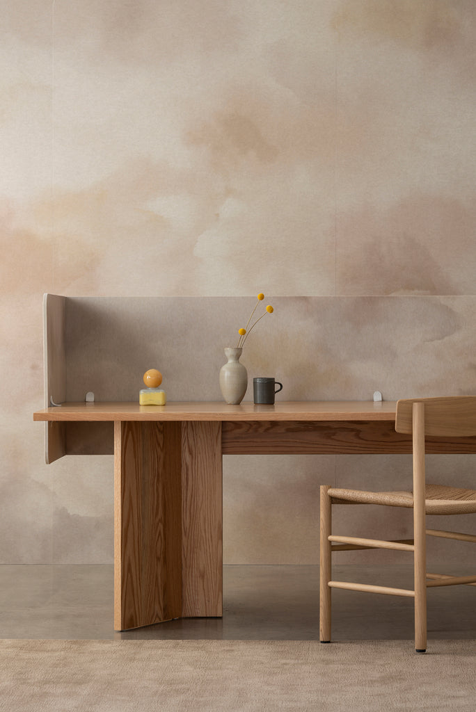 Acoustic panels and vicinity screen, Dispersion design, in Air. Emma Hayes x Autex Acoustics®. 