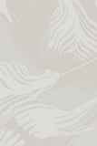 Palm wallpaper sample in Whisper colour. Emma Hayes designer wallpaper