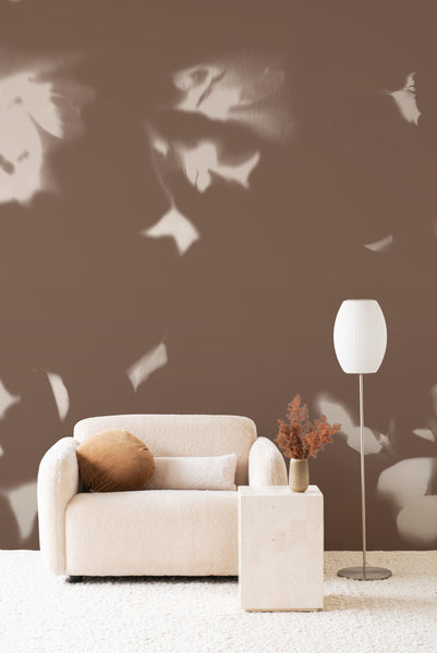 Drift Wallpaper - Umber Brushed Metallic