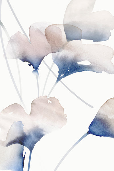 Sample - Gingko Mural Wallpaper Blush