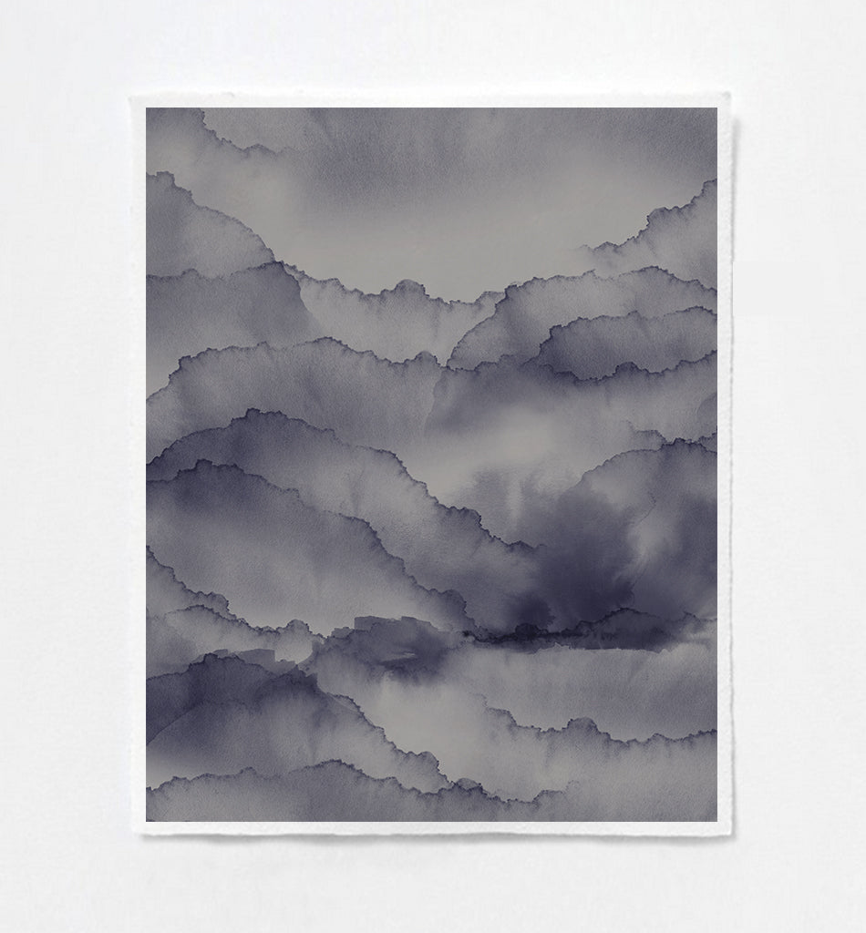 Cloud Ash Art Print