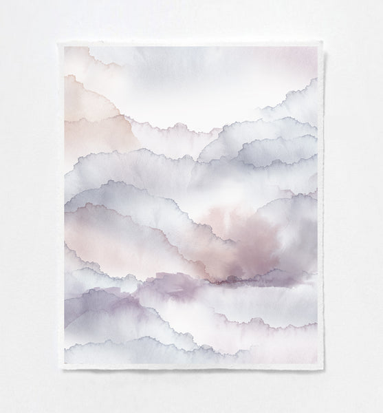 Cloud Mauve Art Print