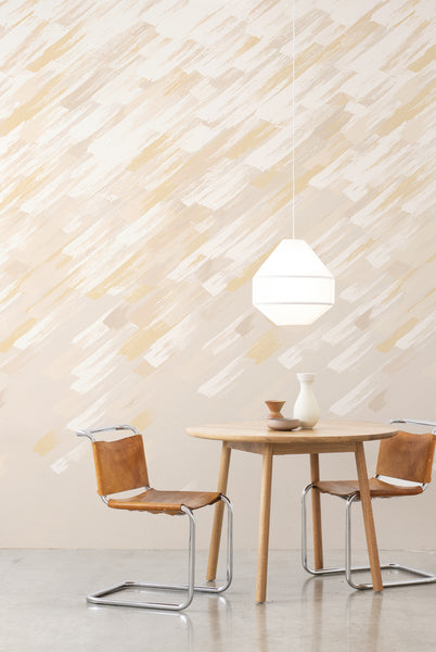 Brushstroke Wallpaper - Buff