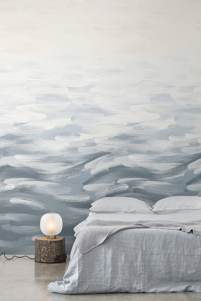 LA Colorscape Wallpaper - Seascape Mural - Steel